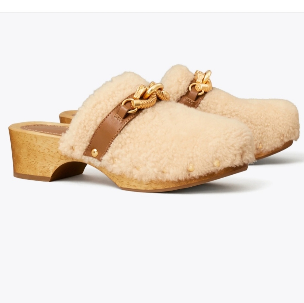 Tory burch Jessa Shearling Clog